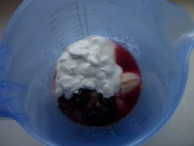 Bananenblaubeersorbet mit Granatapfel - Rezept - Bild Nr. 4