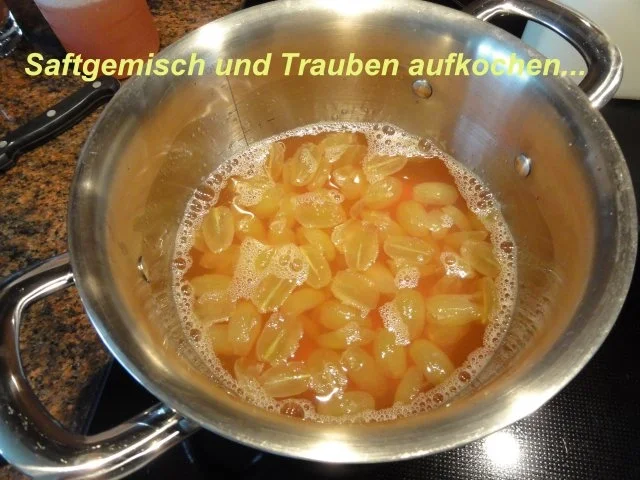 Dessert:   QUITTENGELEE mit kernlosen Trauben - Rezept - Bild Nr. 4