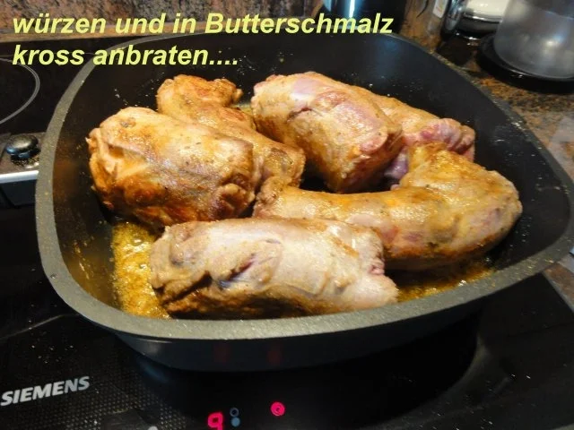 Geflügel:    PUTENHALS  pikant geschmort - Rezept - Bild Nr. 3