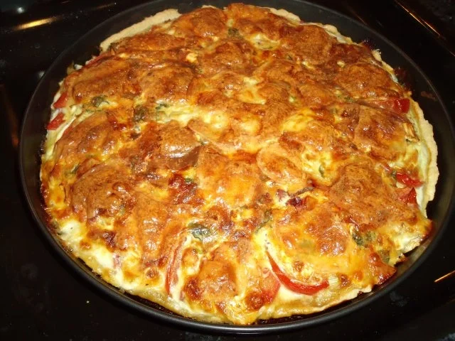 Quiche mit Camembert und Tomaten - Rezept