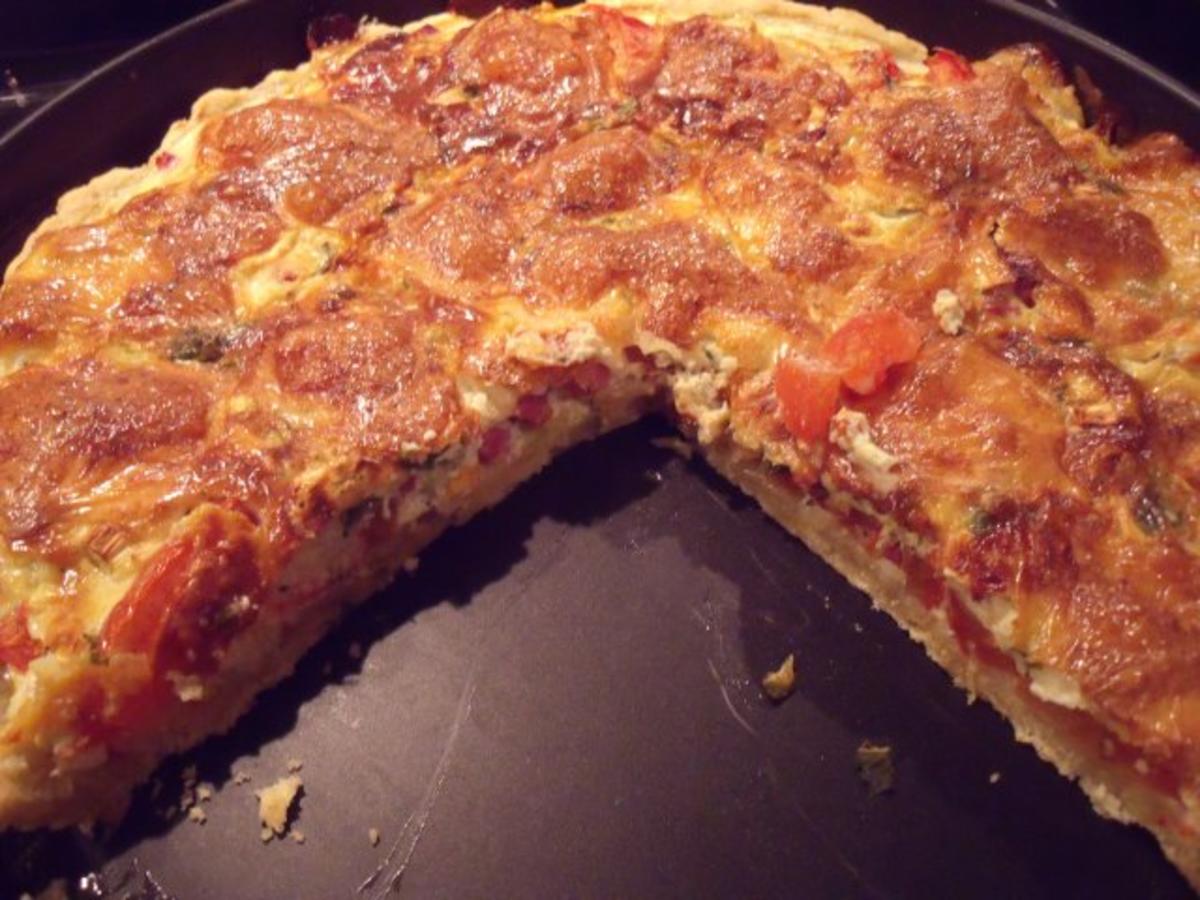 Quiche mit Camembert und Tomaten - Rezept - Bild Nr. 2