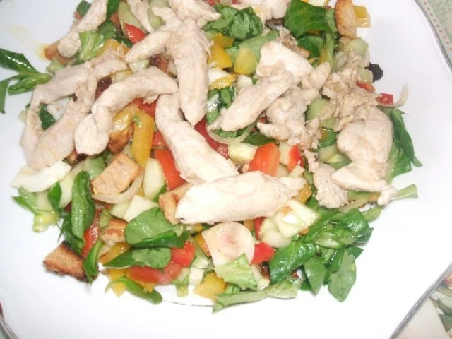 Salat  knackig und frisch - Rezept