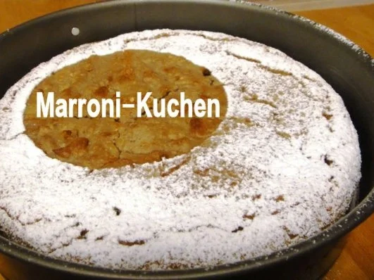 Rezept: Kastanien-Kuchen auf Himbeer-Spiegel und Créme-Frâiche Bild Nr. 13 Kastanien-Kuchen auf Himbeer-Spiegel und Créme-Frâiche - Rezept - Bild Nr. 13