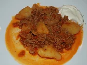 Bratkartoffeln mit Hackfleisch - Rezept