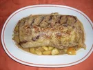 Schweinelachs in Apfelsauce sanft gegart - Rezept