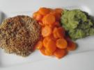 Kohlrabischnitzel an glasierten Möhren und Broccolipüree ... - Rezept