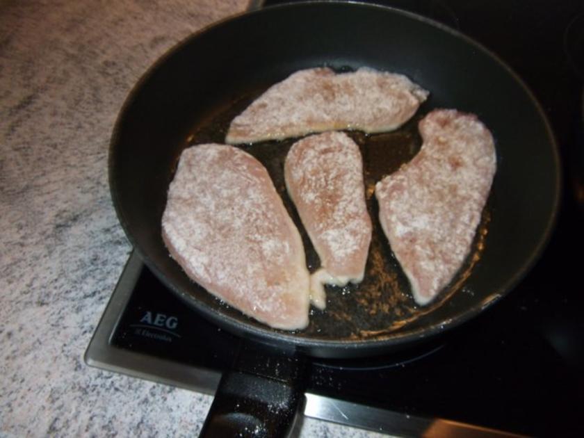 Hähnchen Minutenschnitzel in Paprika- Pilzsoße Dieter´s Art - einfach ...