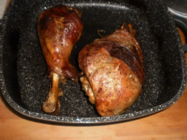 Putenkeulen scharf - Rosenkohl - Salzkartoffeln - Rezept - Bild Nr. 10