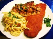 Schweineschnitzel mit feinem Steinpilz-Sößle ... - Rezept