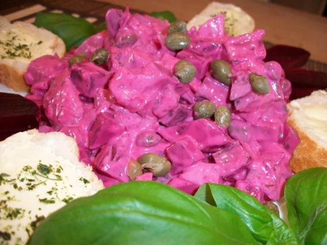 Roter Heringssalat mit Rote Beete und Kapern..... - Rezept - Bild Nr. 2