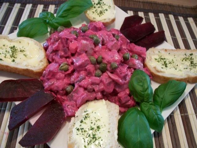 Roter Heringssalat mit Rote Beete und Kapern..... - Rezept - Bild Nr. 5