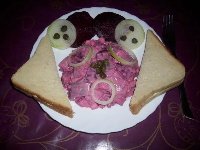 Roter Heringssalat mit Rote Beete und Kapern..... - Rezept - Bild Nr. 6