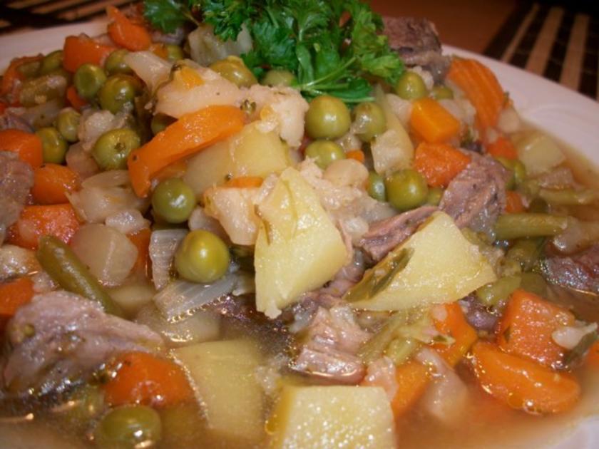 Gemüseeintopf mit Rindfleisch Hausmannskost Pur - einfach - 40 kcal/100g