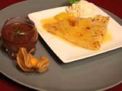 Schoko-Panna Cotta und Crêpe Suzette - Rezept