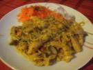 Schweinegeschnetzeltes  mit frischen Champignons und Spätzle - Rezept