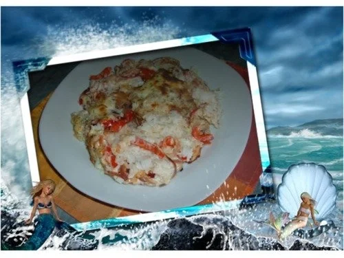 Rezept: Fisch : mit Zwiebel und Paprika Fisch : mit Zwiebel und Paprika - Rezept