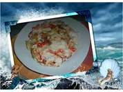 Fisch : mit Zwiebel und Paprika - Rezept