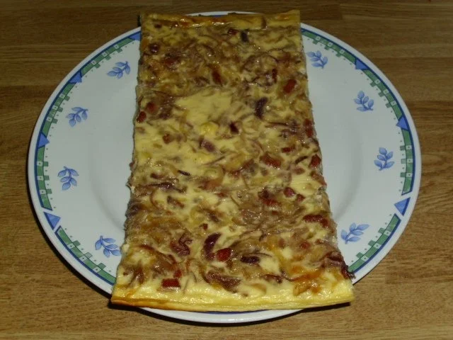 zwei Farben Zwiebelkuchen - Rezept - Bild Nr. 2