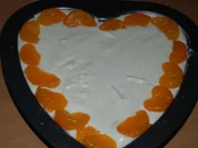 Mandarinenjoghurt-Herz - Rezept