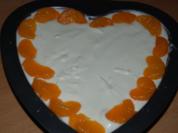 Mandarinenjoghurt-Herz - Rezept