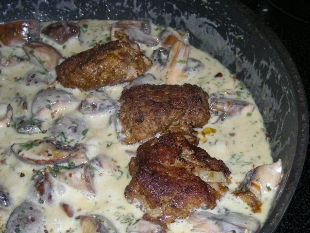 Pilzpfanne mit Frikadellchen - Rezept - Bild Nr. 5