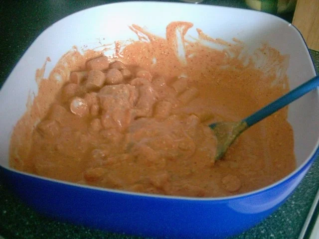 Putengeschnetzeltes und Würstchen in Taandorimarinade - Rezept - Bild Nr. 8