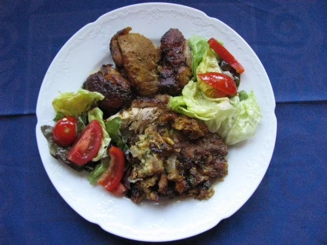 Geflügel: Putenflügel auf Speckknödelbett - Rezept