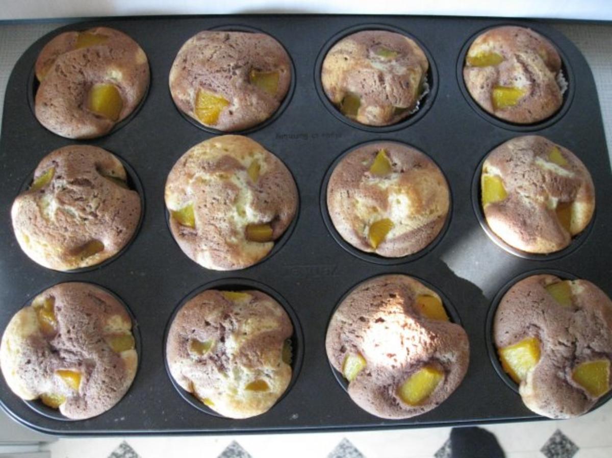 Marmor-Pfirisch-Muffins - Rezept
