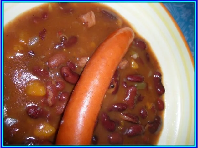 Rezept: Bohnen-Eintopf mit Debreziner Bild Nr. 4 Bohnen-Eintopf mit Debreziner - Rezept - Bild Nr. 4