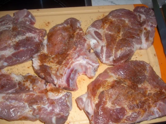 Rezept: Schweinekotelett mit Gemüse aus dem Ofen Bild Nr. 2 Schweinekotelett mit Gemüse aus dem Ofen - Rezept - Bild Nr. 2