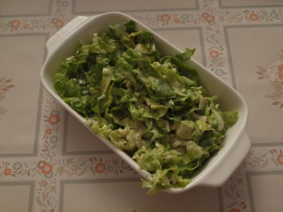 Bilder für Salat: Endiviensalat mit Knobinote - Rezept