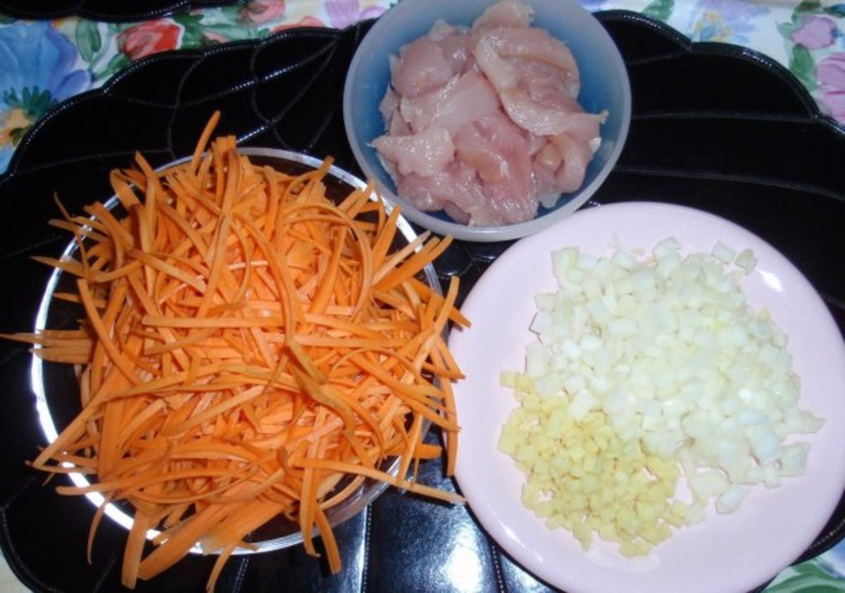 Hähnchenbruststreifen mit Spaghetti und Dattel-Rahmsoße - Rezept - Bild Nr. 3