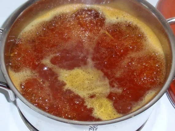 Hähnchenbruststreifen mit Spaghetti und Dattel-Rahmsoße - Rezept - Bild Nr. 7