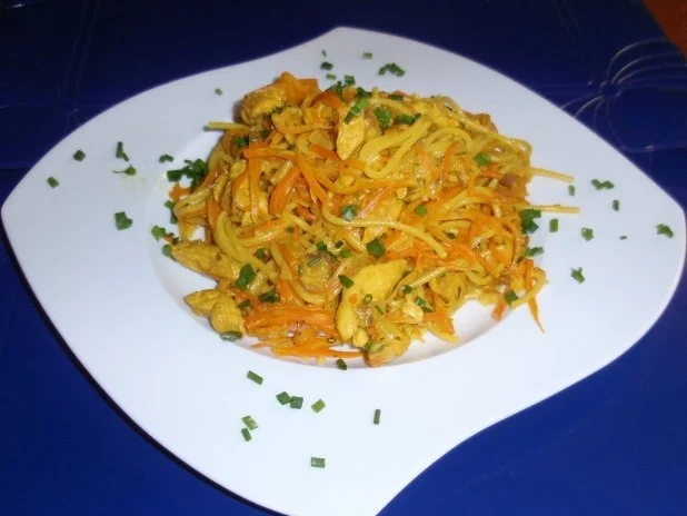 Hähnchenbruststreifen mit Spaghetti und Dattel-Rahmsoße - Rezept - Bild Nr. 13