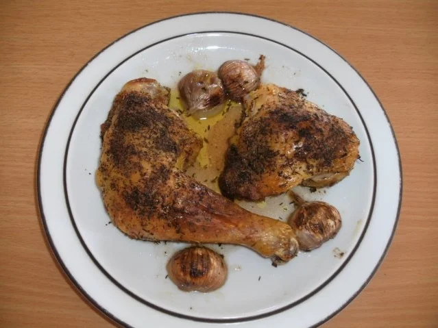 Rezept: Fleisch: Hähnchen-Teile mit Knoblauchduft Fleisch: Hähnchen-Teile mit Knoblauchduft - Rezept