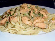 Irischer Lachs mit Linguini und Feigen-Sahnesoße - Rezept