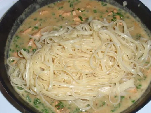 Irischer Lachs mit Linguini und Feigen-Sahnesoße - Rezept - Bild Nr. 10