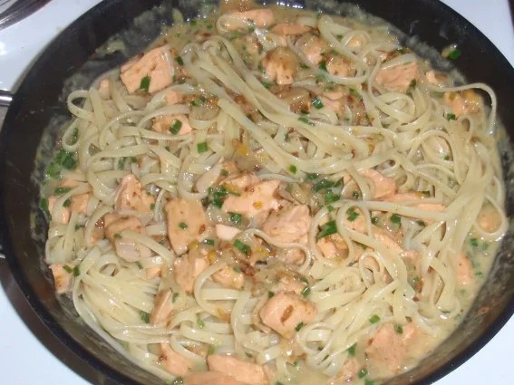 Irischer Lachs mit Linguini und Feigen-Sahnesoße - Rezept - Bild Nr. 11