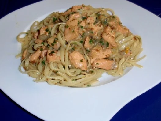 Irischer Lachs mit Linguini und Feigen-Sahnesoße - Rezept - Bild Nr. 12