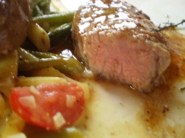 Rezept: Kalbsfilet mit buntem Bohnengemüse Bild Nr. 3 Kalbsfilet mit buntem Bohnengemüse - Rezept - Bild Nr. 3