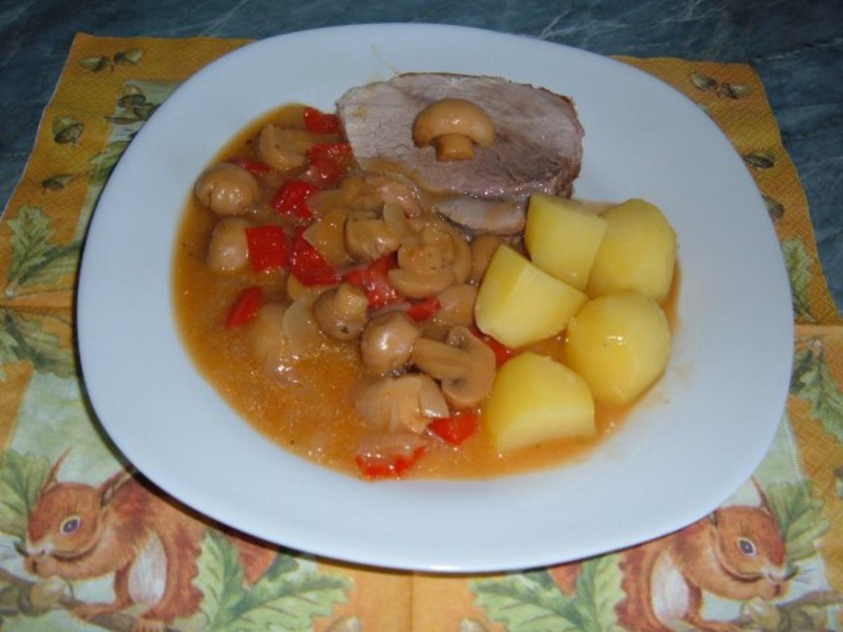 Fleisch : Schweine - Rollbraten - Rezept - Bild Nr. 9