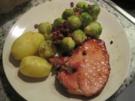 Rosenkohl mit Speckwürfeln, Kasseler und Kartoffeln - Rezept