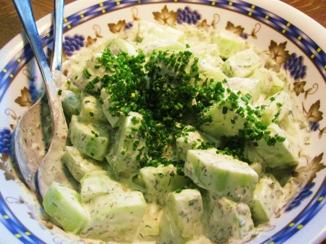 Rezept: Gurke in Sauerrahm Bild Nr. 3 Gurke in Sauerrahm - Rezept - Bild Nr. 3