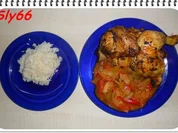 Geflügel:Hähnchen mit Letschosoße - Rezept