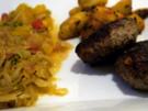 Pilzbouletten mit geschmortem Fenchel und gebratenen Drillingen - Rezept