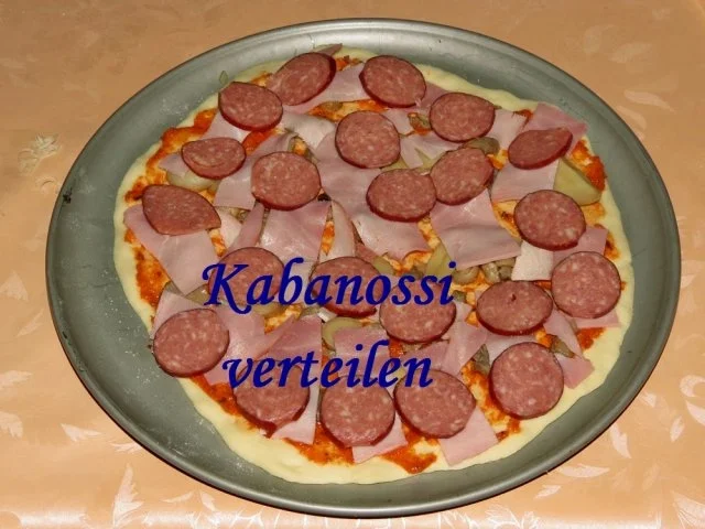 Kabanossi-Pizza - Rezept - Bild Nr. 2
