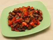 Kalbspfanne mit Paprika und Salbei - Rezept