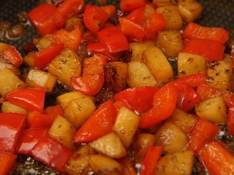 Kalbspfanne mit Paprika und Salbei - Rezept - Bild Nr. 3