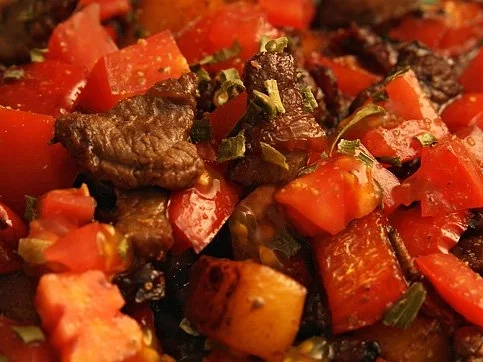 Kalbspfanne mit Paprika und Salbei - Rezept - Bild Nr. 5