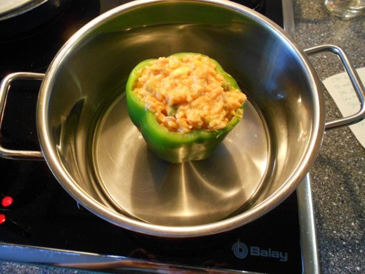 gefüllte Paprika mit Reis, Feta und Gemüse, Vegetarisch - Rezept - Bild Nr. 5